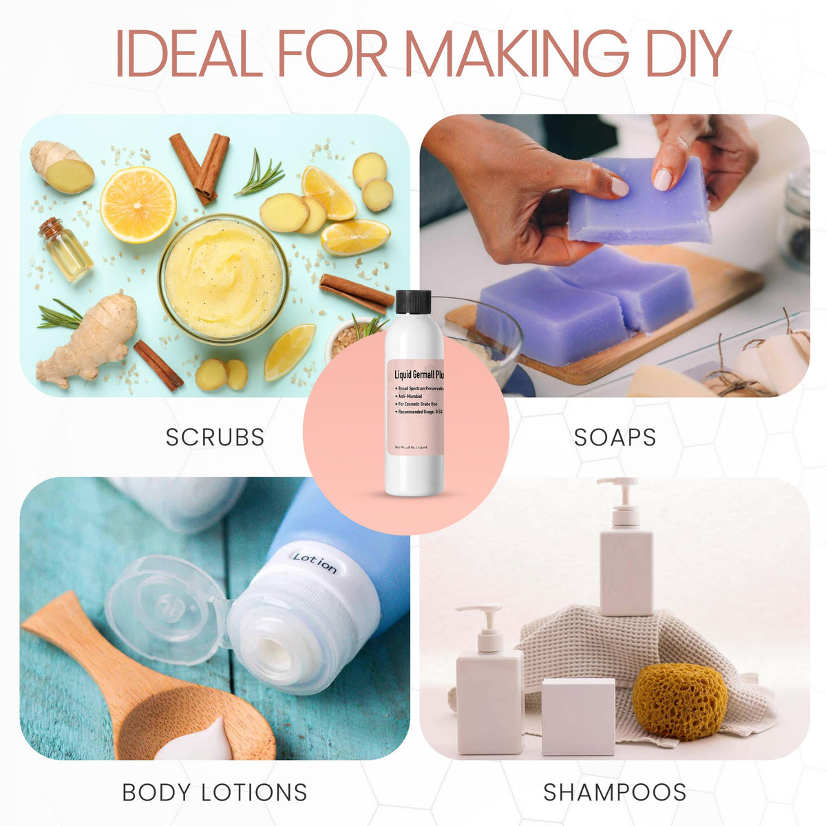 Talsen Chemicals Germall Plus close-up of clear liquid texture for easy mixing benefit