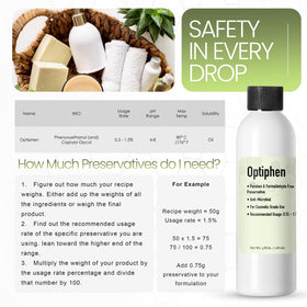 Talsen Chemicals Optiphen on a bathroom shelf among skincare showing lifestyle compatibility benefit