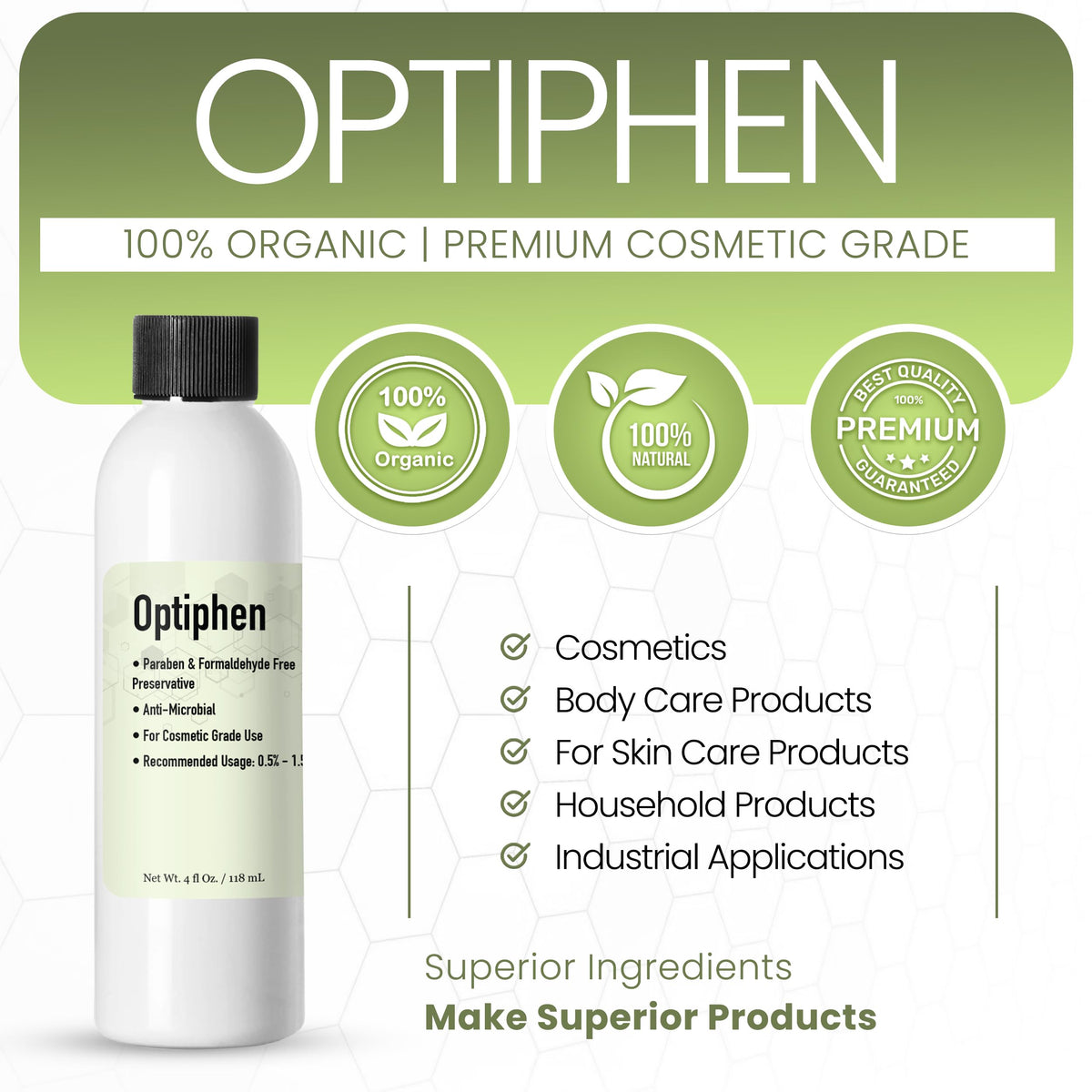 Talsen Chemicals Optiphen pour texture demonstrating easy mixing benefit