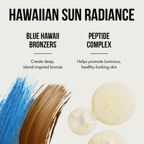 Tan Asz U applied on arm demonstrating even color-corrected bronze without streaks benefit