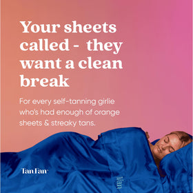Tan Fan close-up of silky anti-absorbent weave showing stain resistance benefit