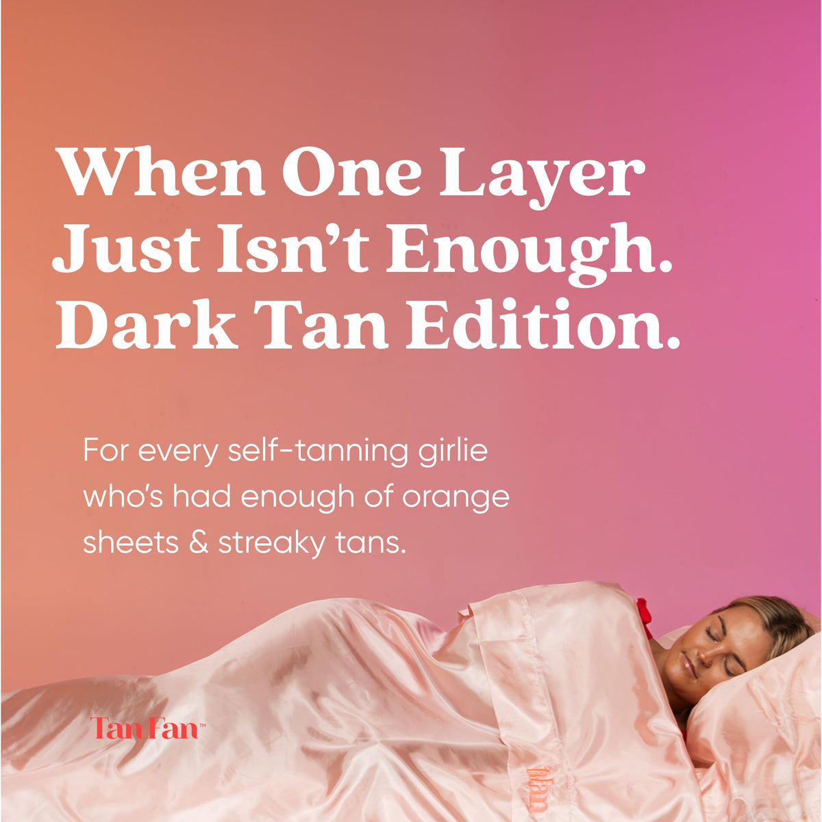 Tan Fan close-up of thicker underlay weave blocking transfer and protecting sheets