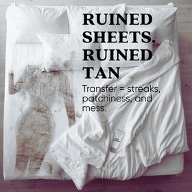 Tan Fan sleep sac laid on bed demonstrating generous 90.5 x 47.2 inch size benefit