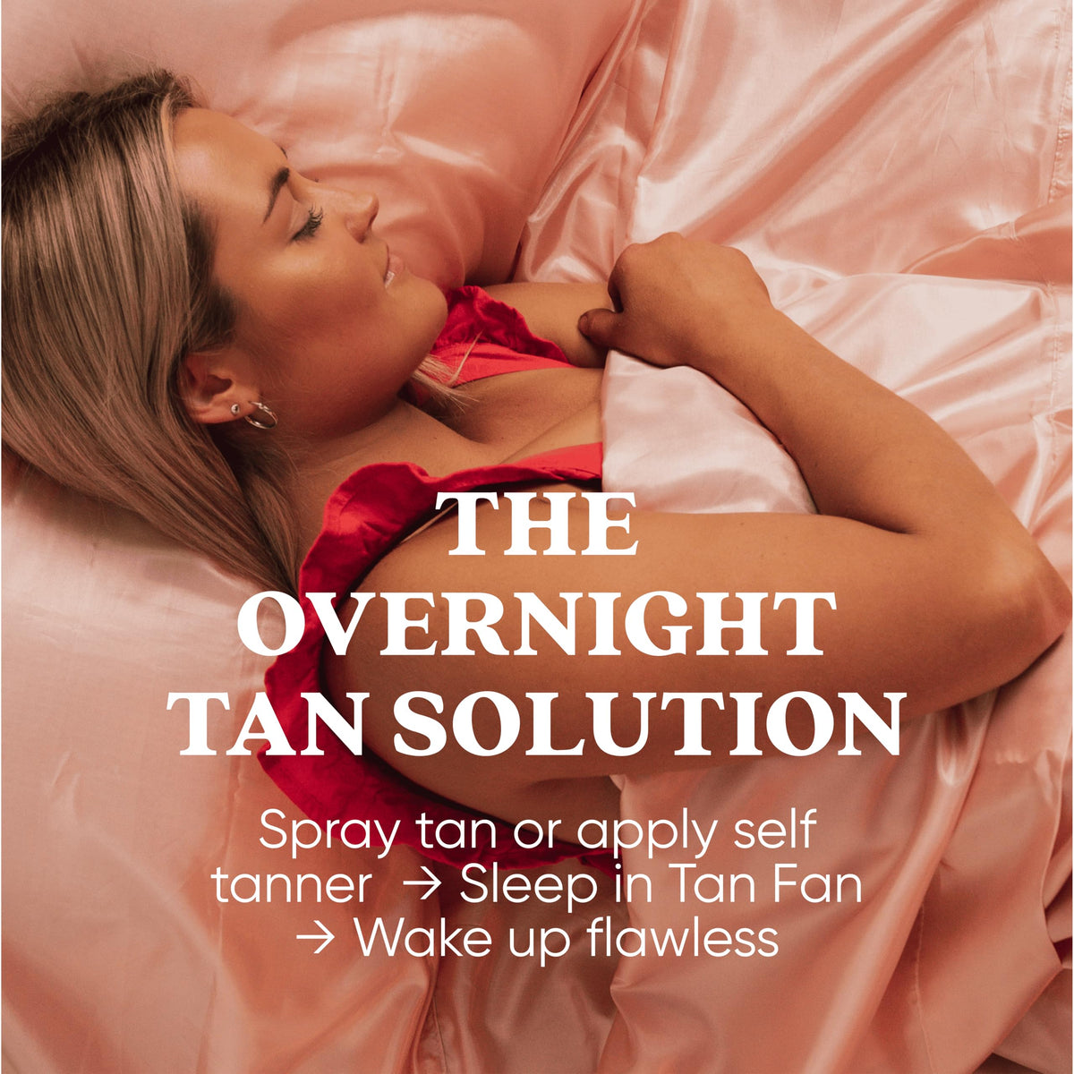 Tan Fan built-in pillow protector detail preventing pillow stains and transfer benefit
