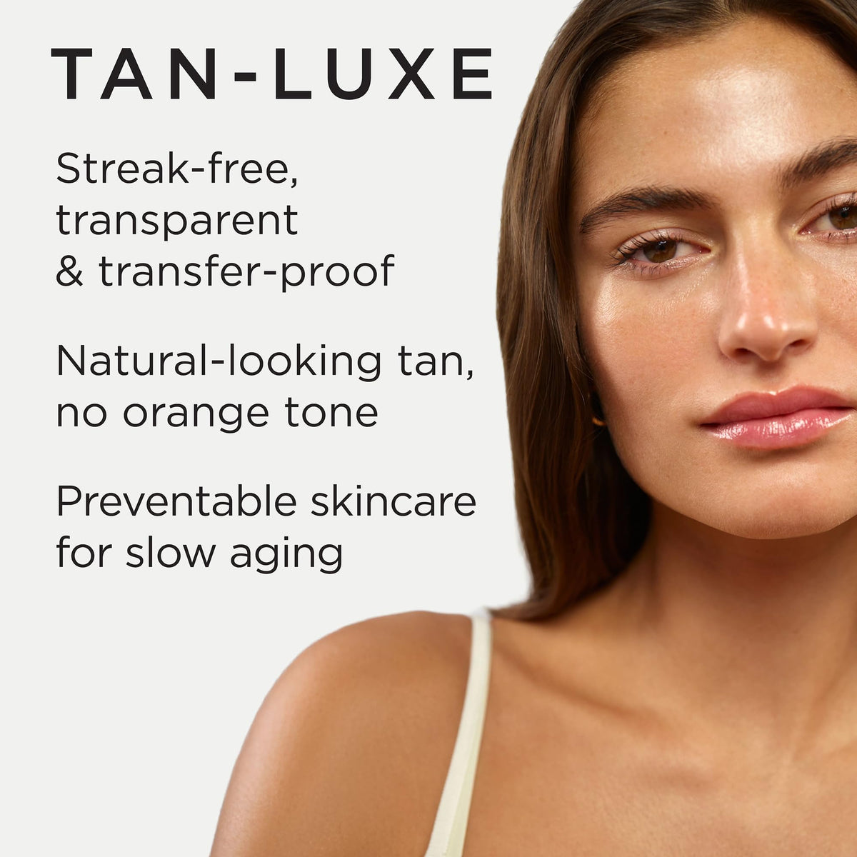 TAN-LUXE application on hand demonstrating easy blend and quick absorption