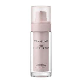TAN-LUXE front packaging showing the Illuminator bottle and cap for clear identification and shelf appeal