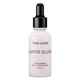 TAN-LUXE front packaging showing product and benefit of hydrated glow