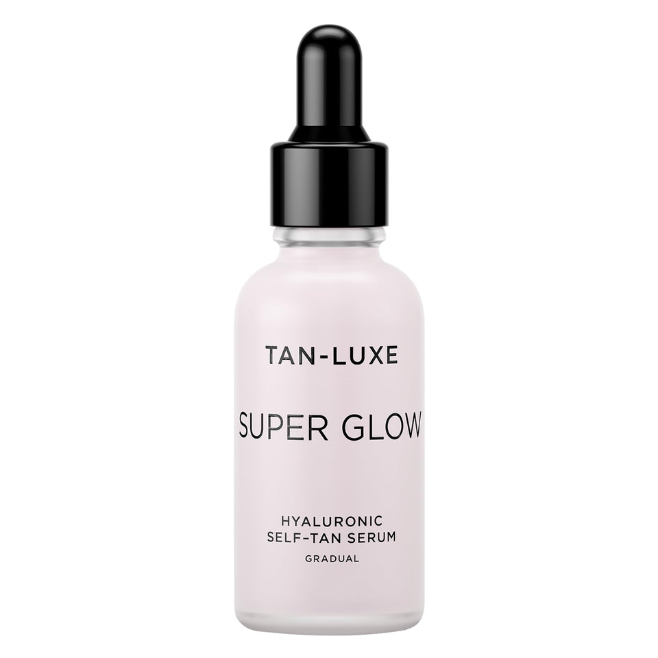TAN-LUXE front packaging showing product and benefit of hydrated glow