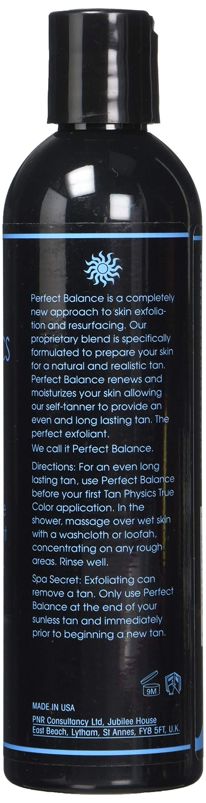 Tan Physics close-up of exfoliator texture displaying gentle grains and creamy base for smooth buffing