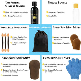 Tan Physics lotion texture close-up showing smooth, fast-absorbing finish