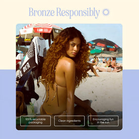 Tanning Club gel texture close-up demonstrating lightweight cooling hydration