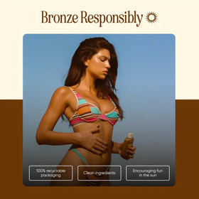 Tanning Club with kukui, argan, coconut oils highlighting hydration benefits