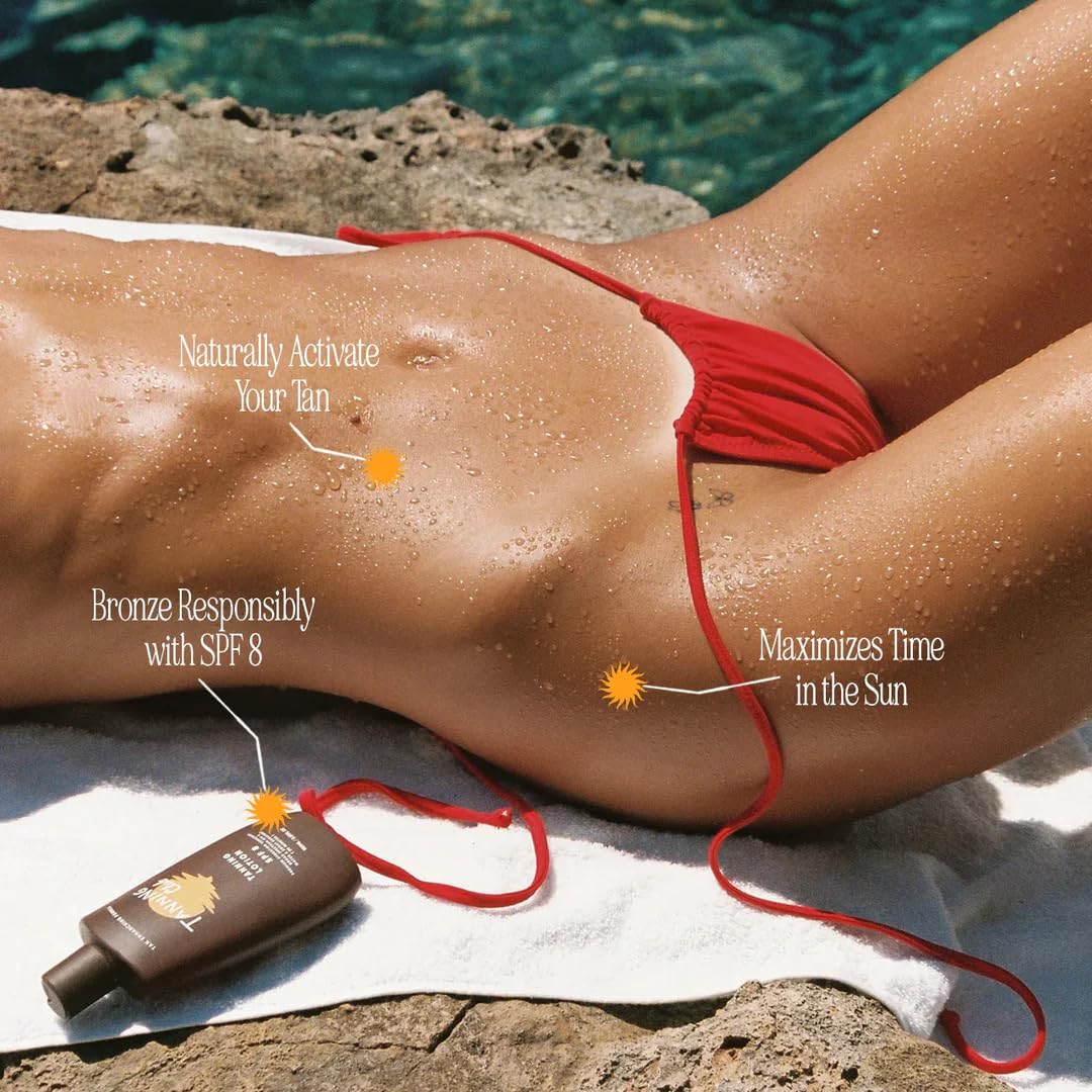 Tanning Club lotion being smoothed on skin demonstrating hydration and immediate glow