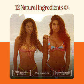 Tanning Club close-up jojoba and coconut oils highlighting nourishing botanical benefit