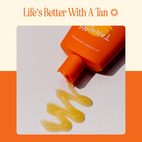 Tanning Club lifestyle on beach demonstrating outdoor use for sun-kissed glow benefit