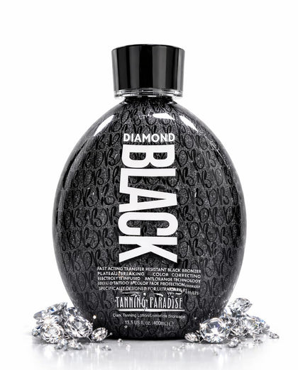 TANNING PARADISE front packaging showing bottle and branding, clear product identity benefit