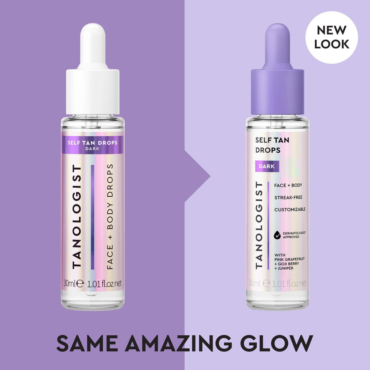 Tanologist dropper dispensing drop for precise control and customizable glow