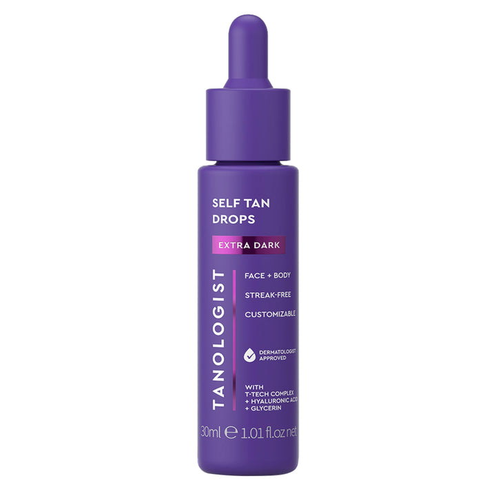 Tanologist Extra Dark front packaging showing product and label, clear and compact