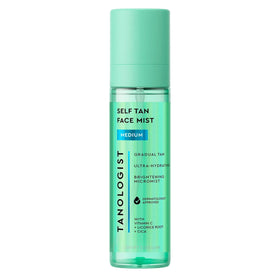 Tanologist face mist front packaging showing bottle and branding for quick identification and appeal