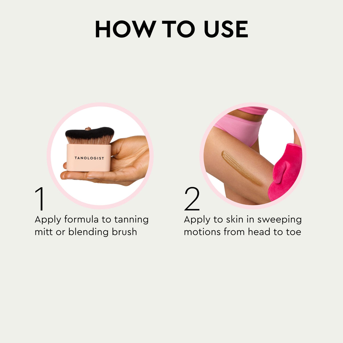 Tanologist in a beach-ready outfit scene conveying confidence and sunless glow benefit