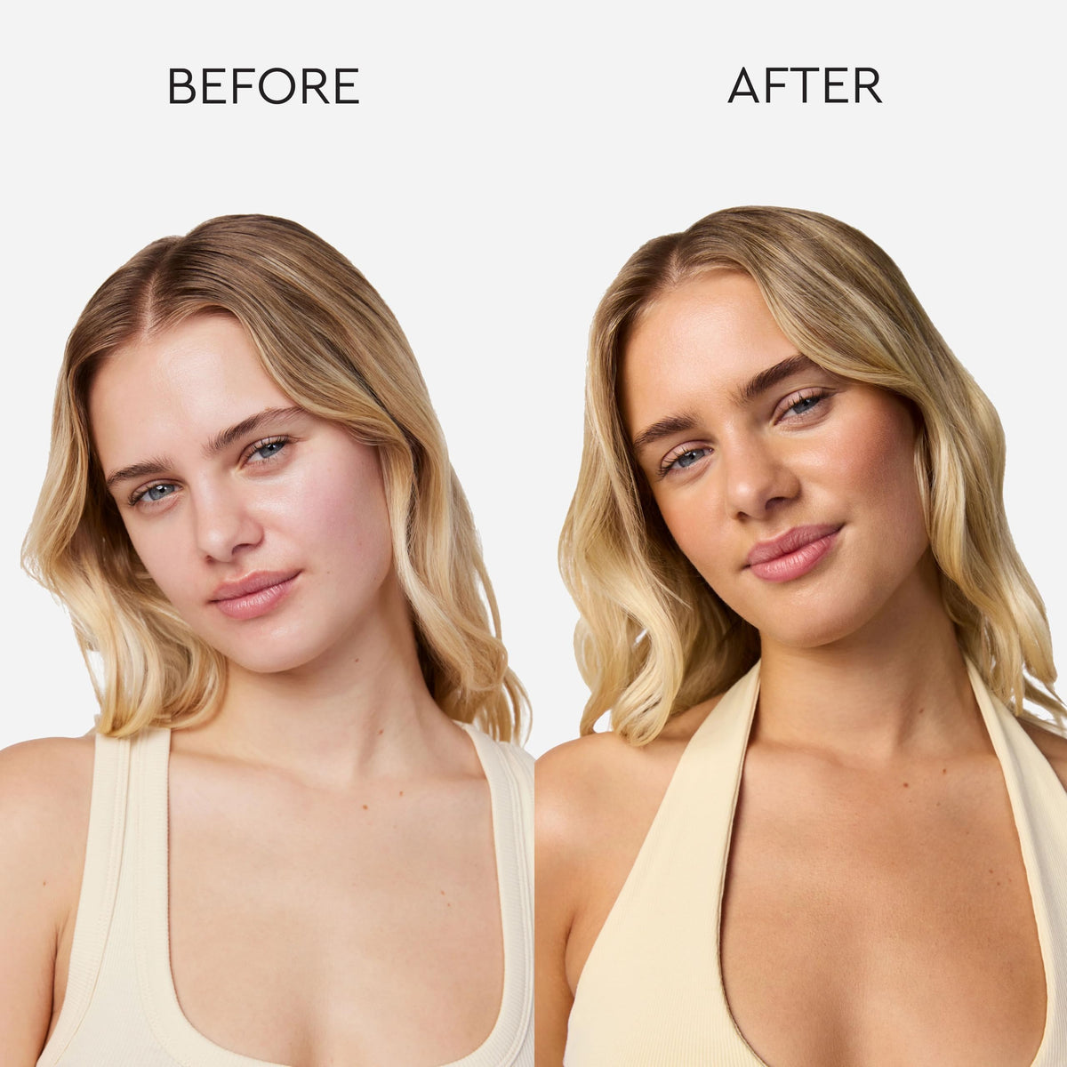 Tanologist drops blended into moisturizer demonstrating easy mixing benefit