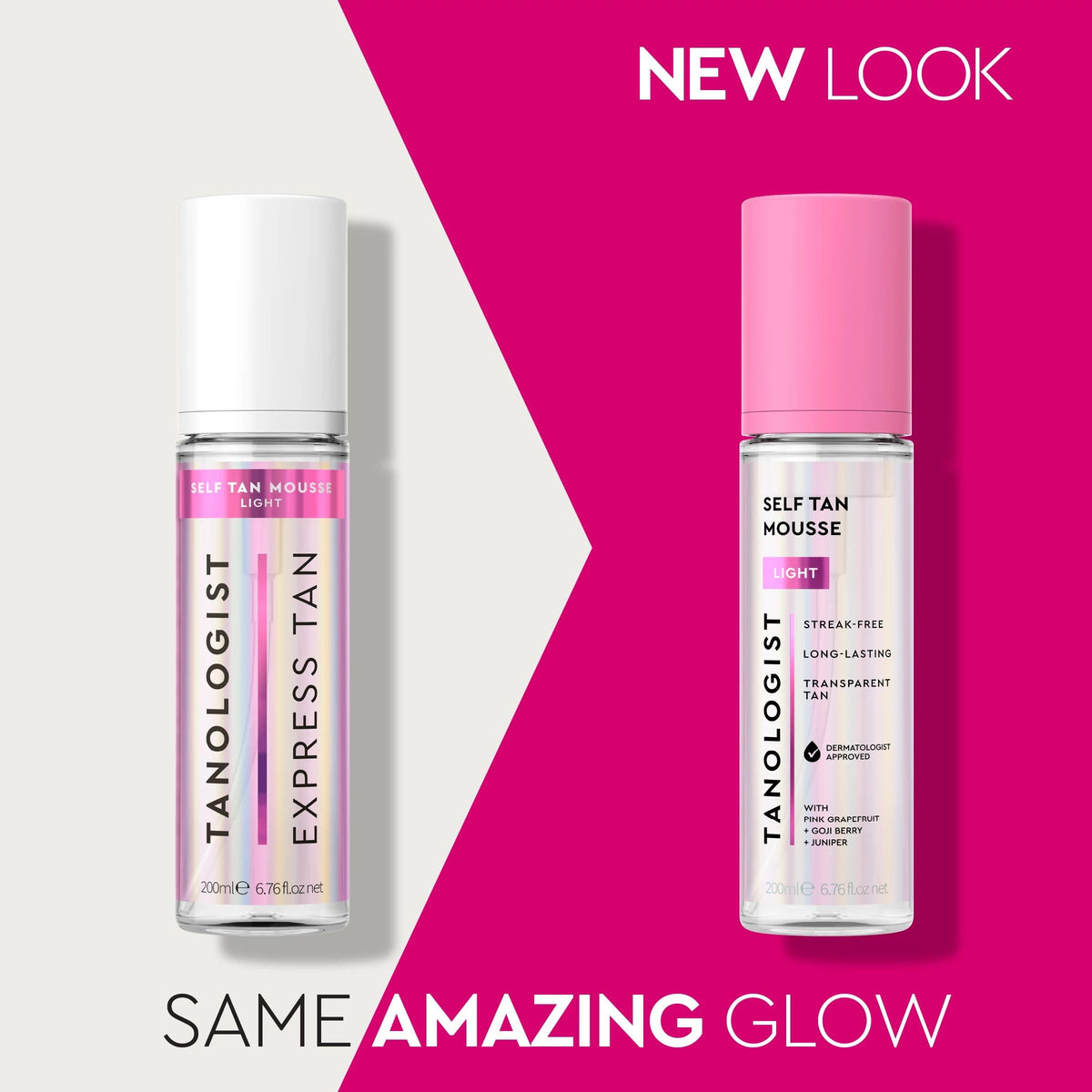 Tanologist clear foam texture displayed to show lightweight absorption benefit