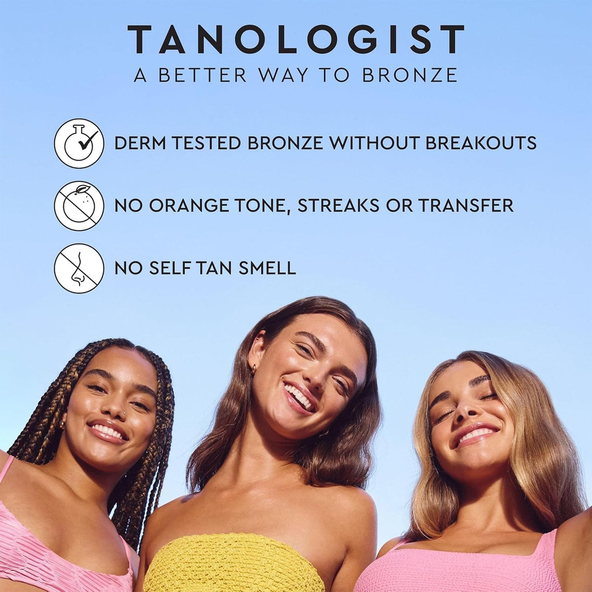 Tanologist foam on hand ready to apply for effortless, even coverage