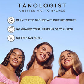 Tanologist foam on hand ready to apply for effortless, even coverage