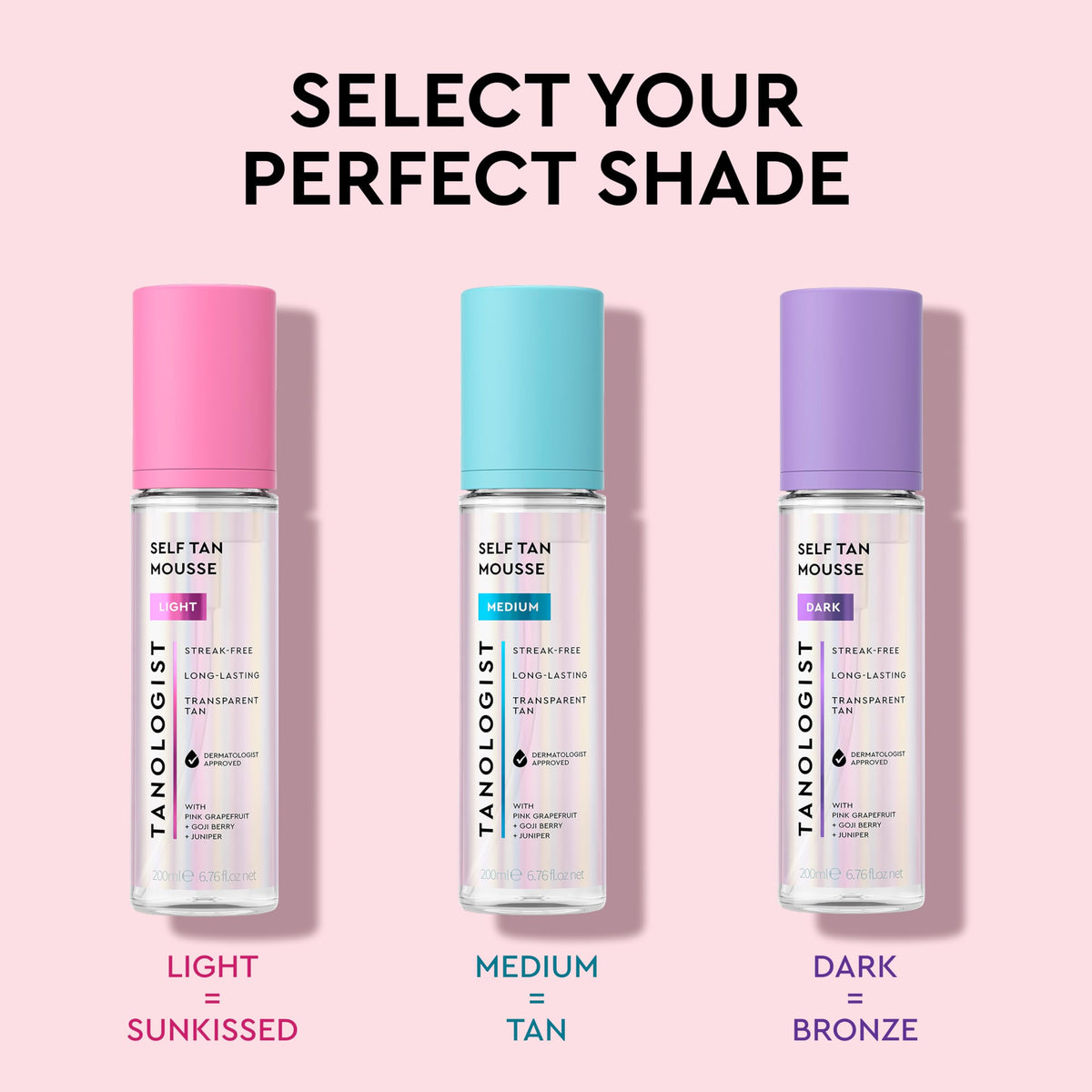 Tanologist mousse staged in bathroom routine to show quick-dry convenience benefit