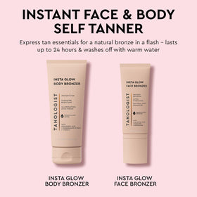 Tanologist tube held in hand to show true size and travel-friendly volume benefit