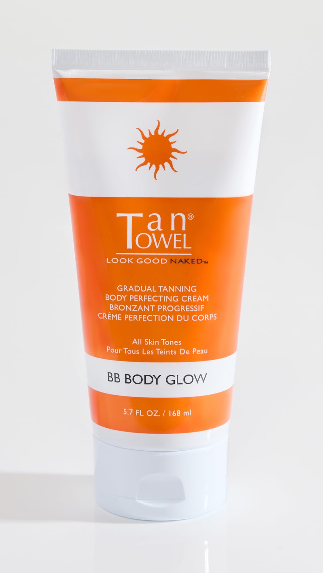 TanTowel close-up texture of cream highlighting smooth moisturizing finish