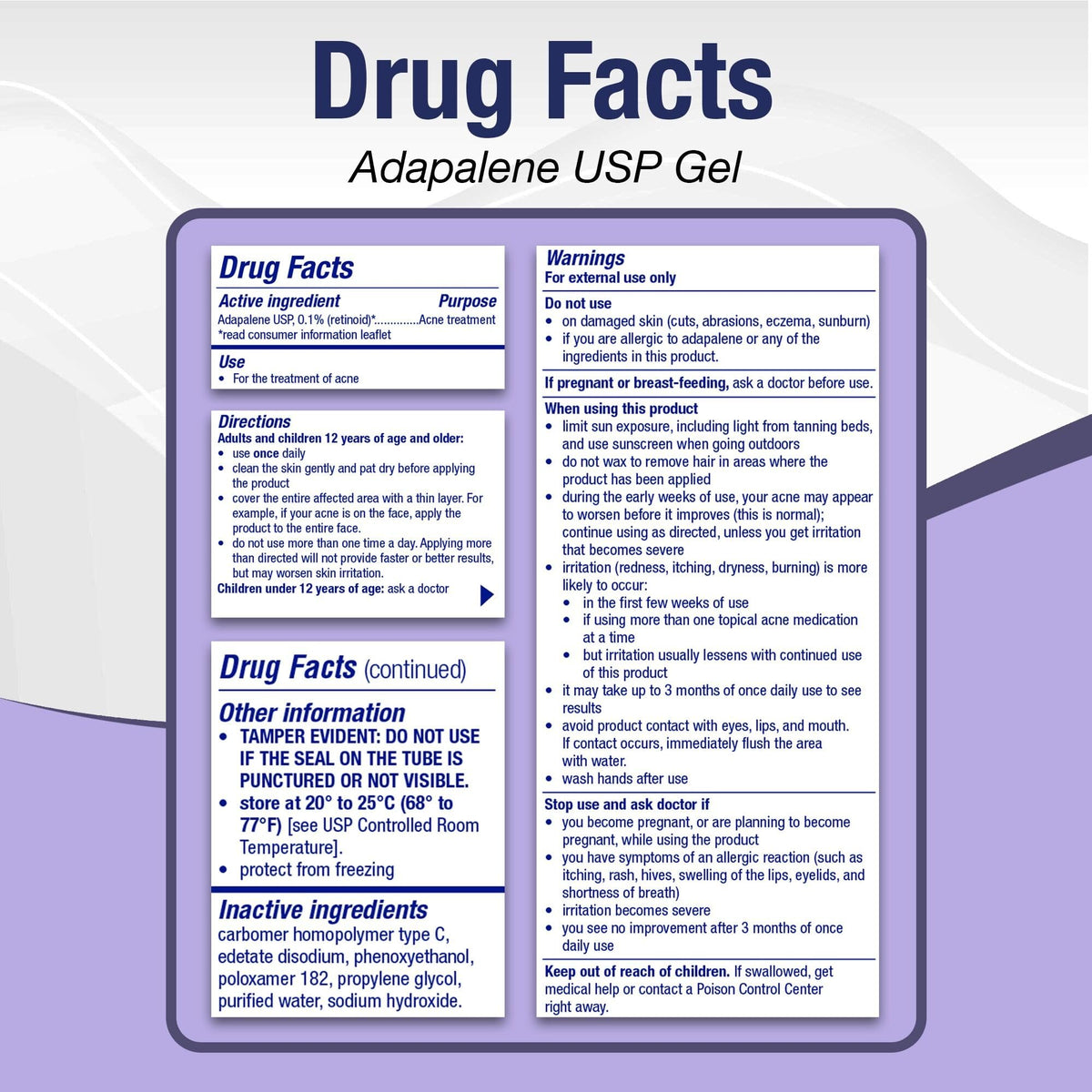 TARO adapalene on bathroom counter in routine setting