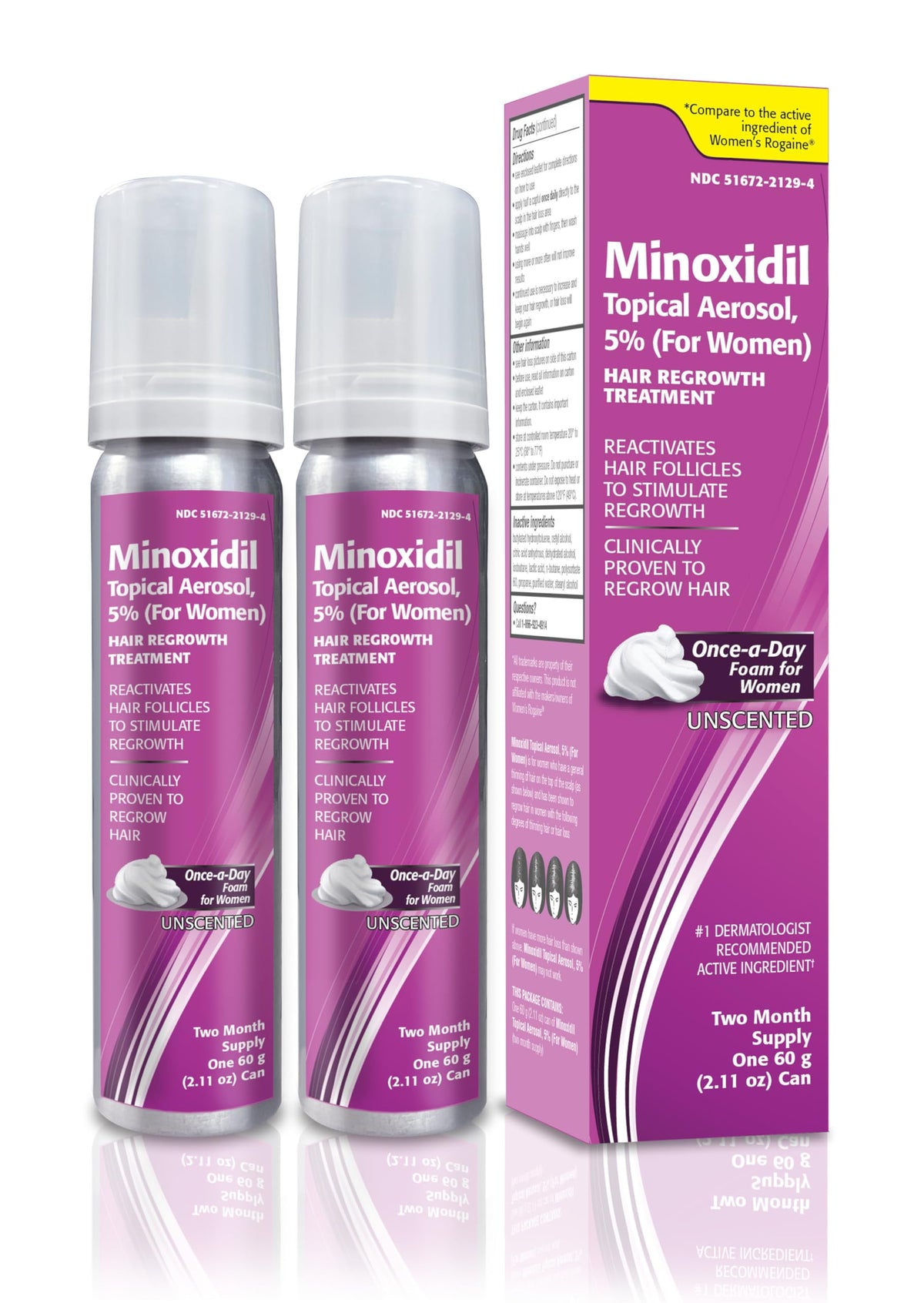 TARO minoxidil front packaging showing benefits and dosage