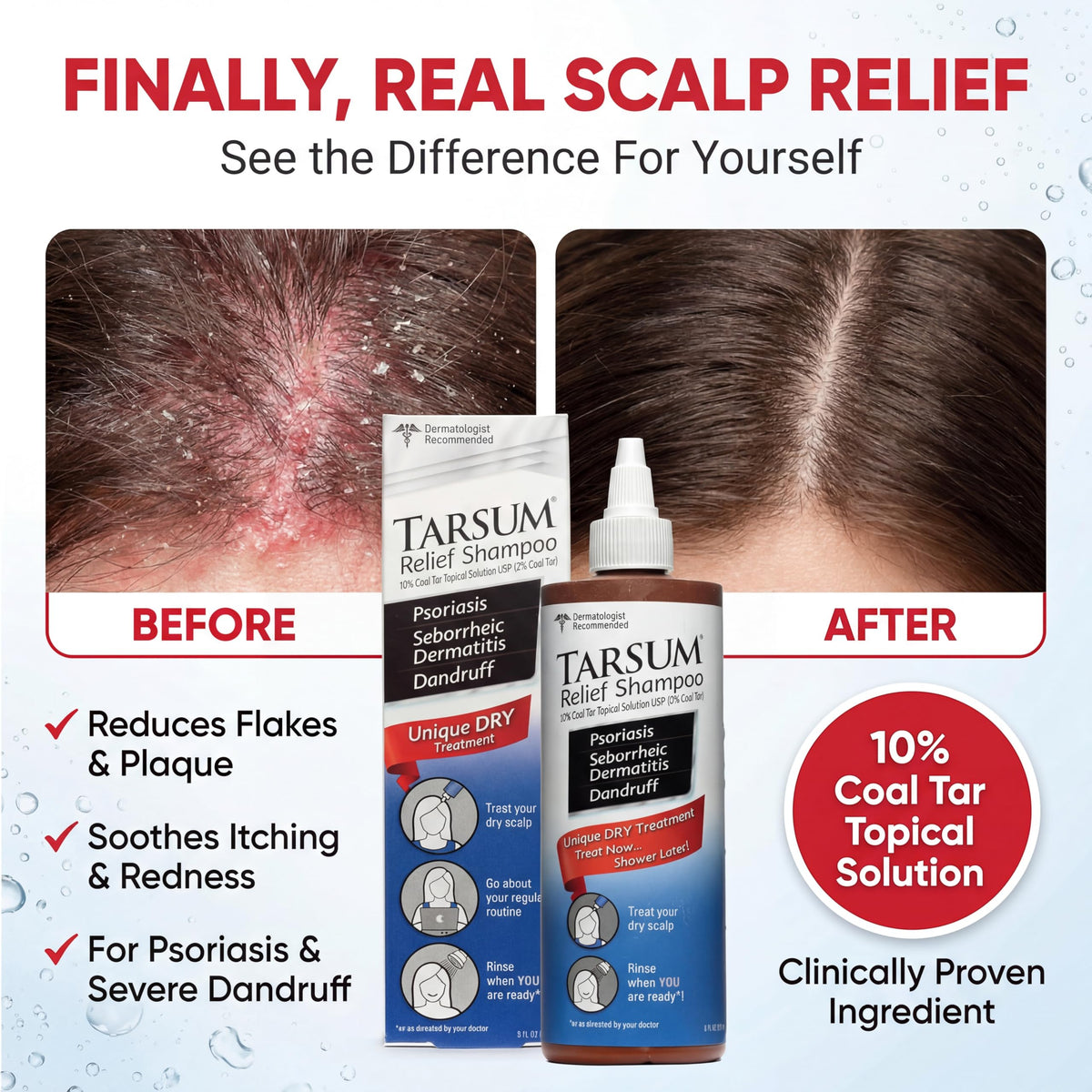 Tarsum gel texture close-up illustrating spreadable exfoliating formula