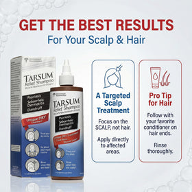 Tarsum in shower routine setting showing easy pre-wash use