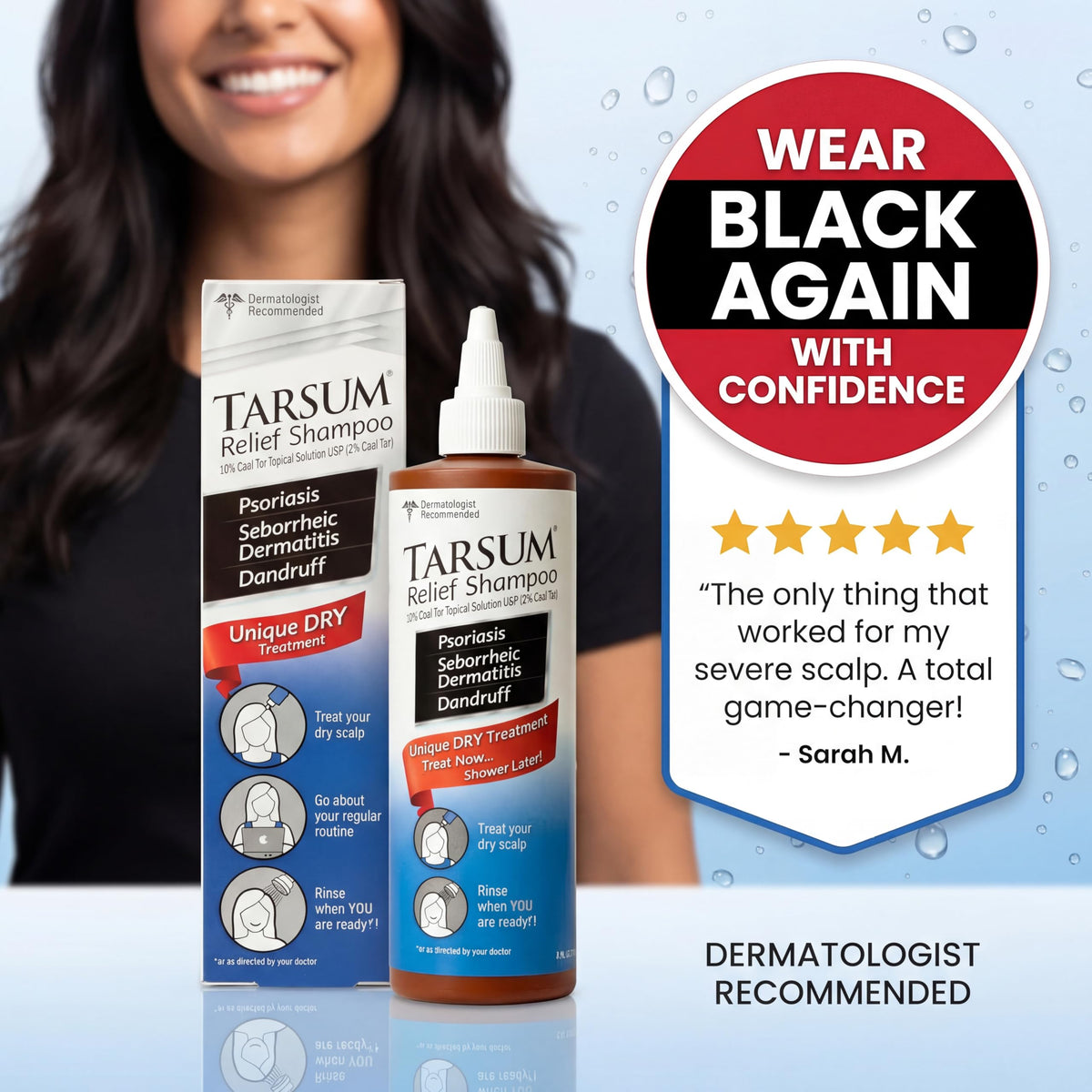 Tarsum next to a common object showing 4 oz size convenience