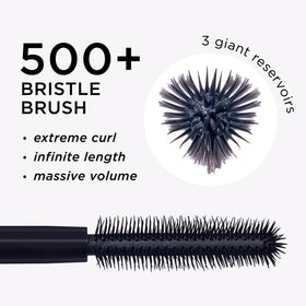 tarte applying mascara in use for instant curl and eye definition