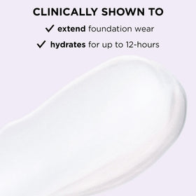 tarte close-up of primer texture, shows lightweight serum consistency and hydration