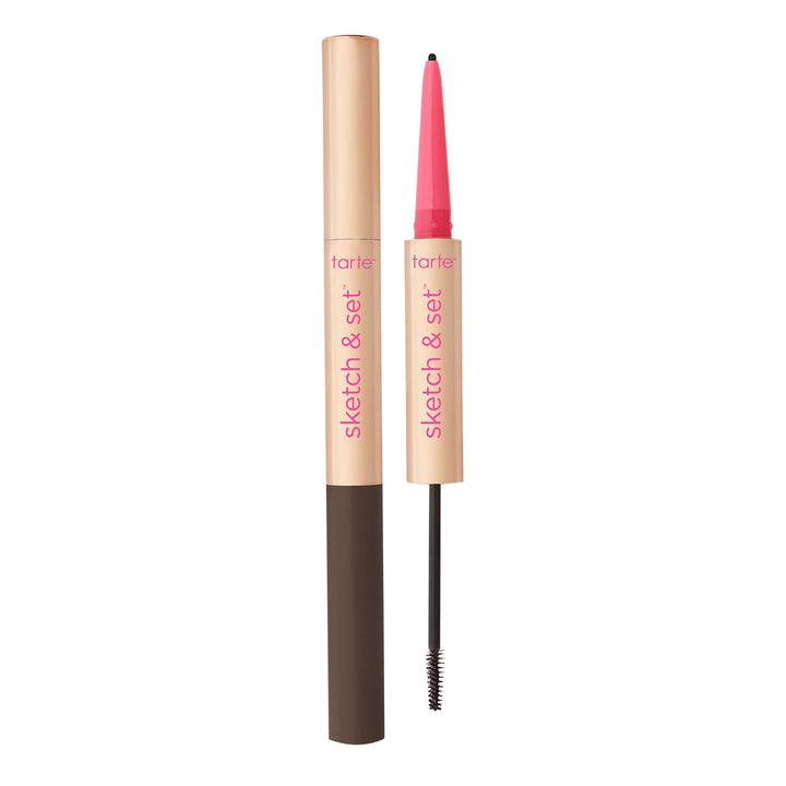 tarte front packaging showing product and shade dark brown for easy recognition