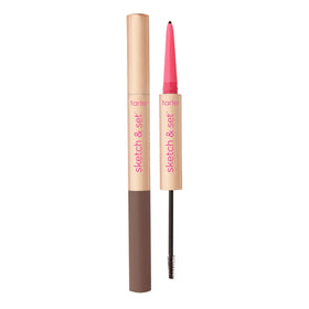 tarte front packaging showing dual-ended brow tool and brand benefit