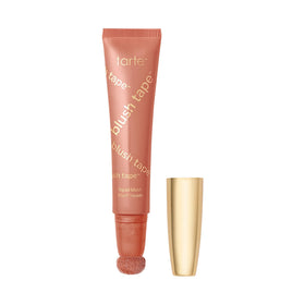 tarte front packaging showing coral shade and sleek tube design for easy storage