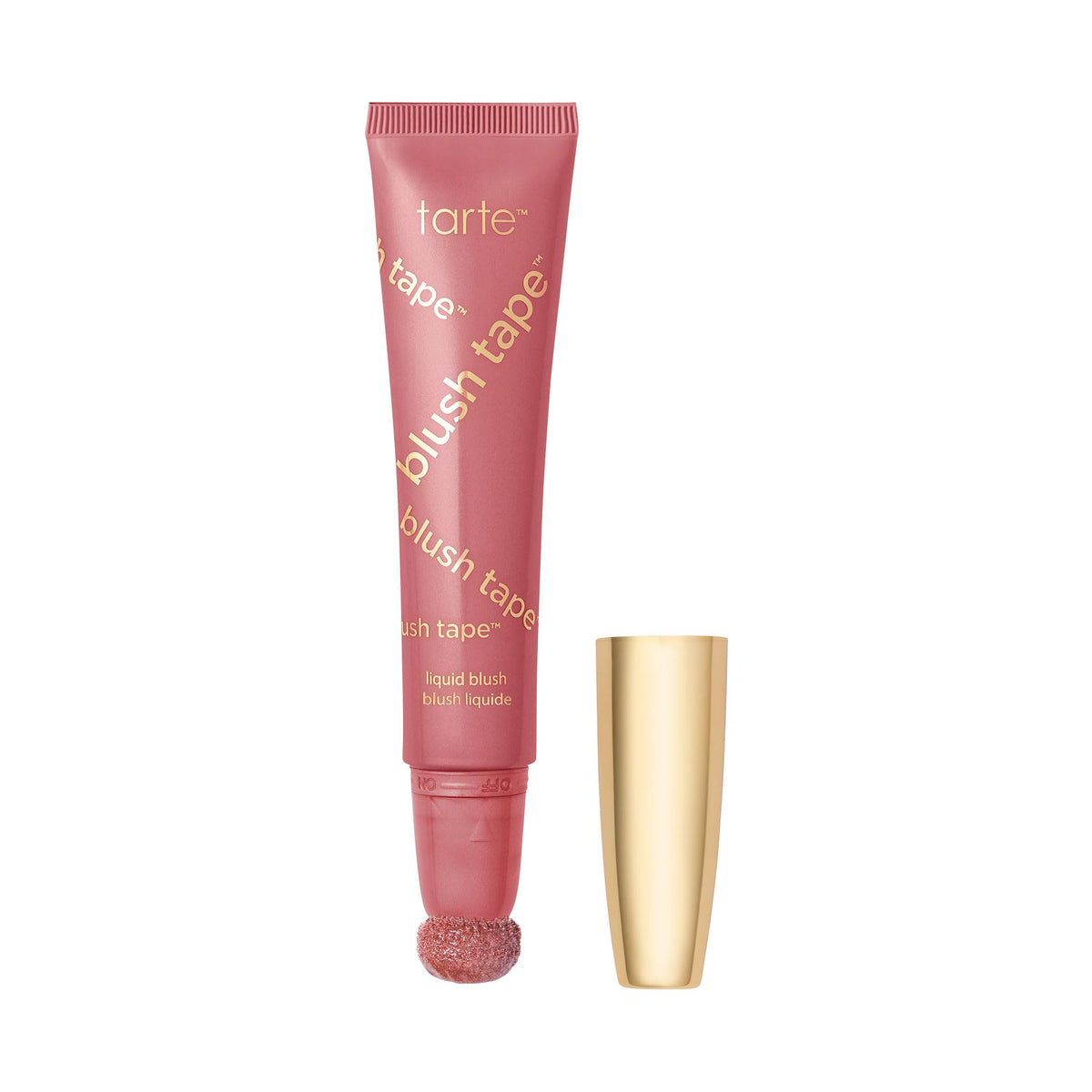 tarte front packaging showing full-size blush tape, clear product identity and benefit