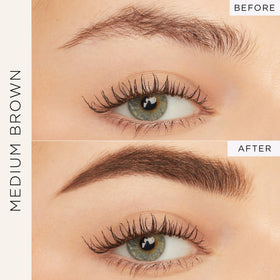 tarte micro speed spoolie closeup showing precision applicator for tidy brows