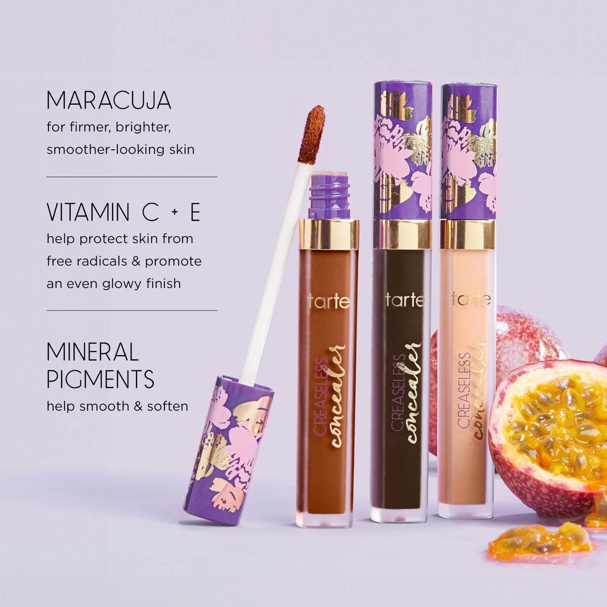 tarte concealer open cap showing label and ingredient focus for informed choice