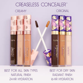 tarte concealer scale in hand showing product size and travel-friendly portability