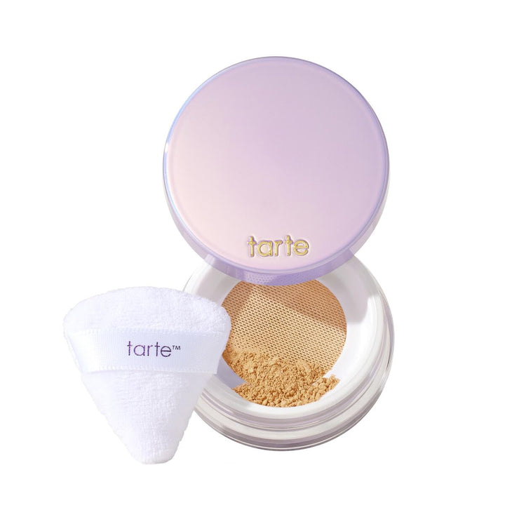 tarte front packaging showing honey shade and travel size, convenient for touch-ups