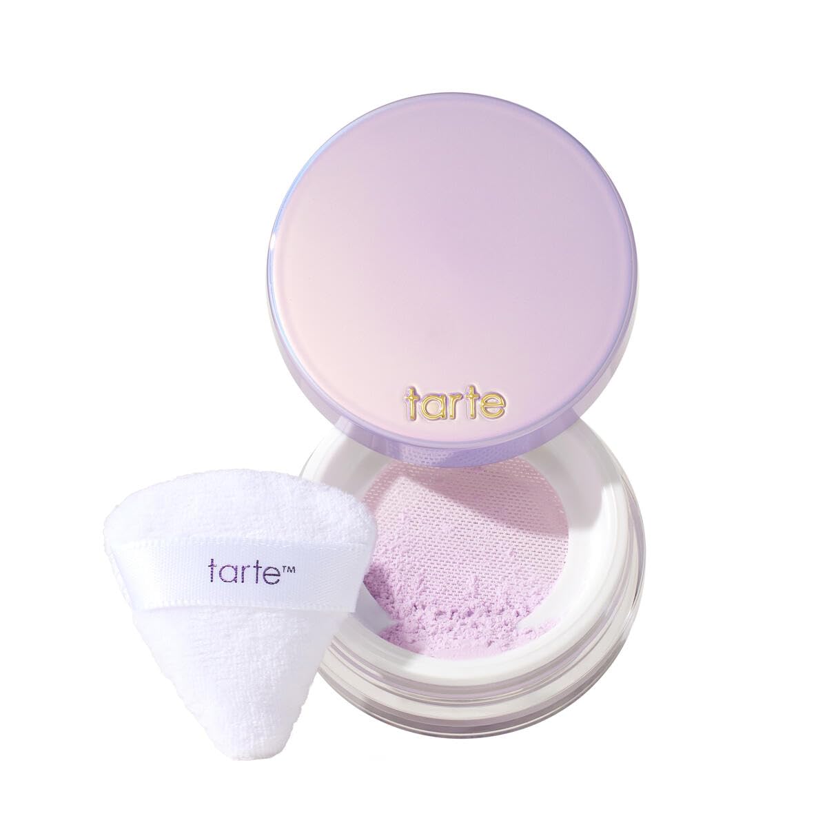 tarte front packaging showing lavender jar and travel-size convenience