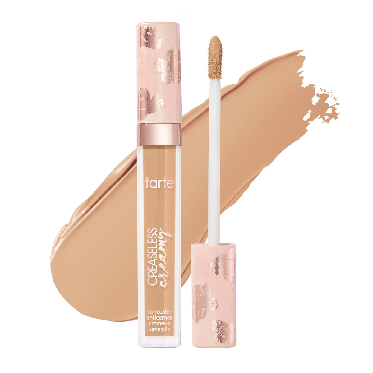 tarte creaseless front packaging showing tube and label for instant identification and trust