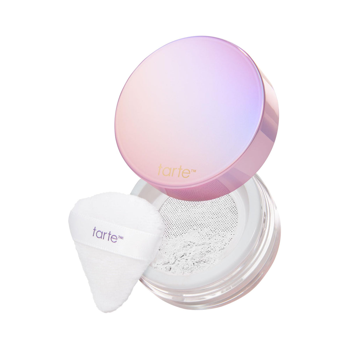 tarte front packaging showing product jar and logo, clear branding and benefit