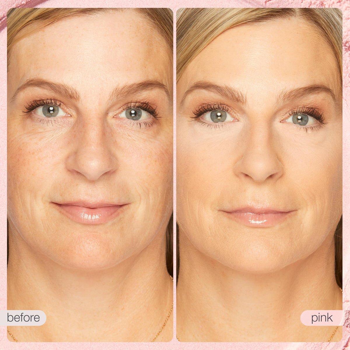 tarte creaseless open sifter top view revealing fine powder and controlled dispensing